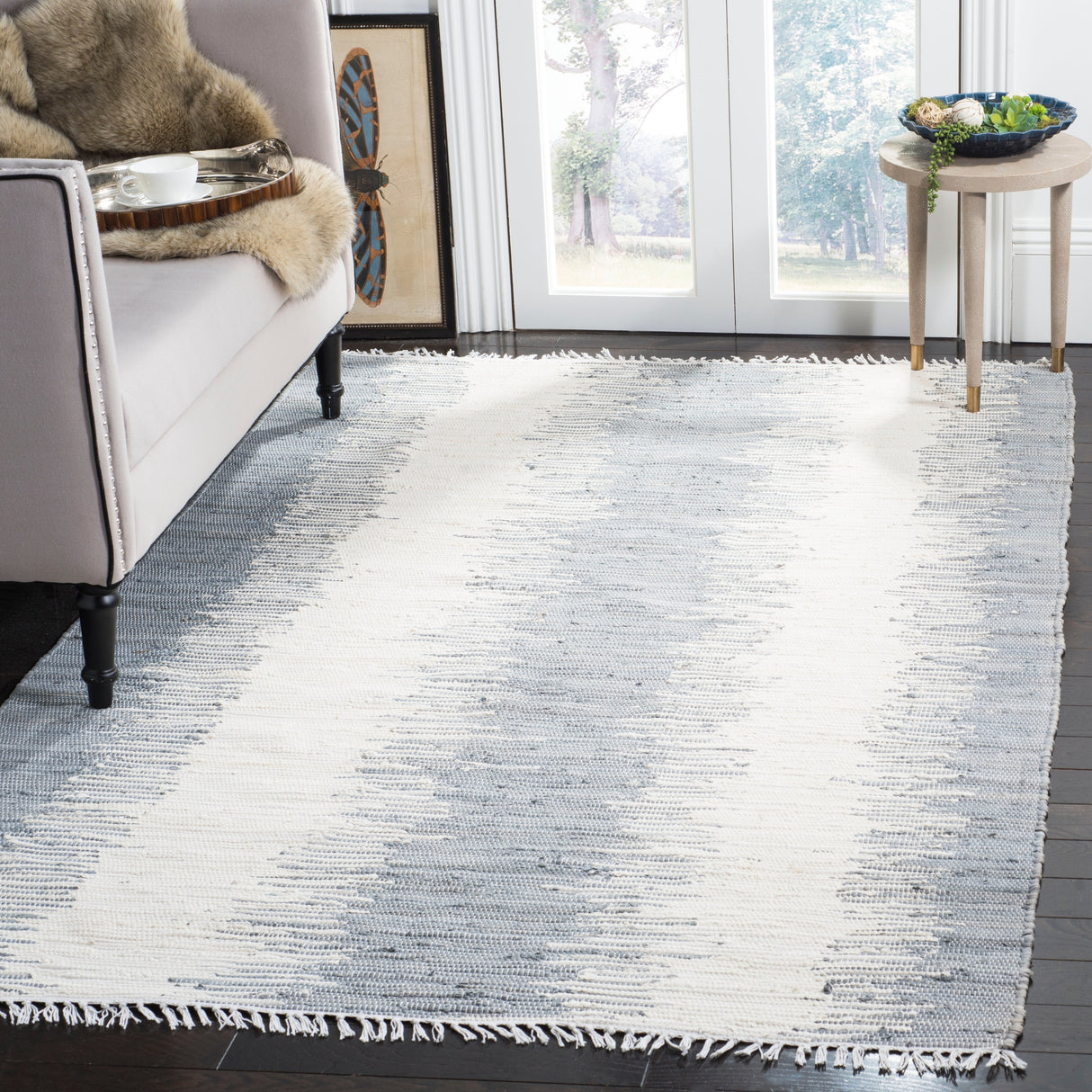 SAFAVIEH Handmade Flatweave Montauk Camille Casual Cotton Rug