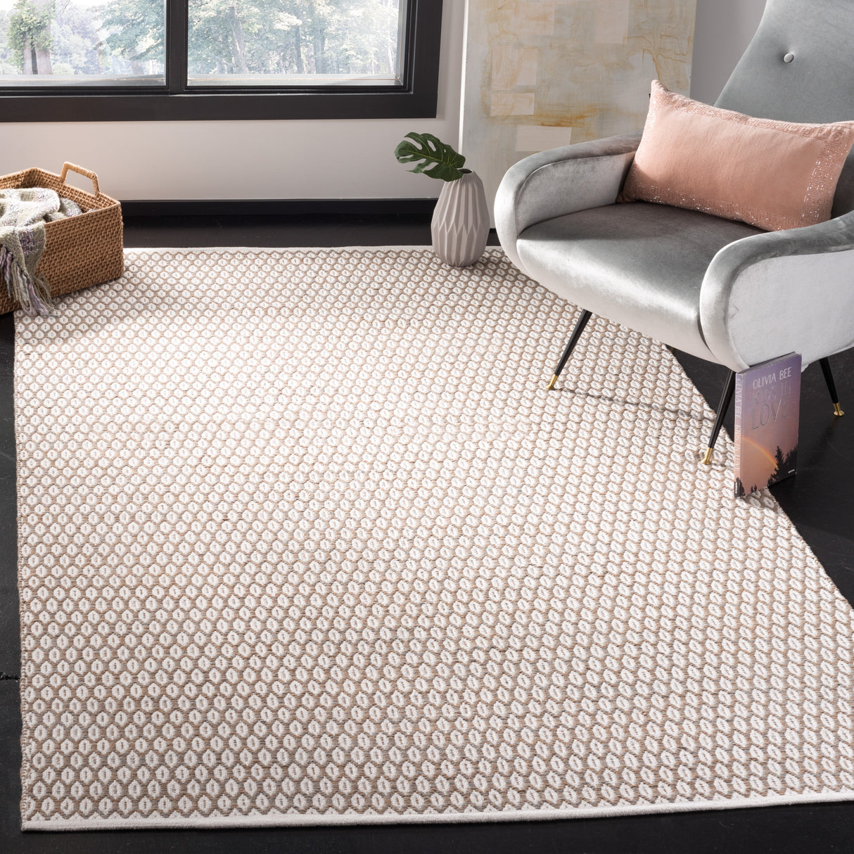 SAFAVIEH Handmade Flatweave Montauk Cassidy Casual Cotton Rug