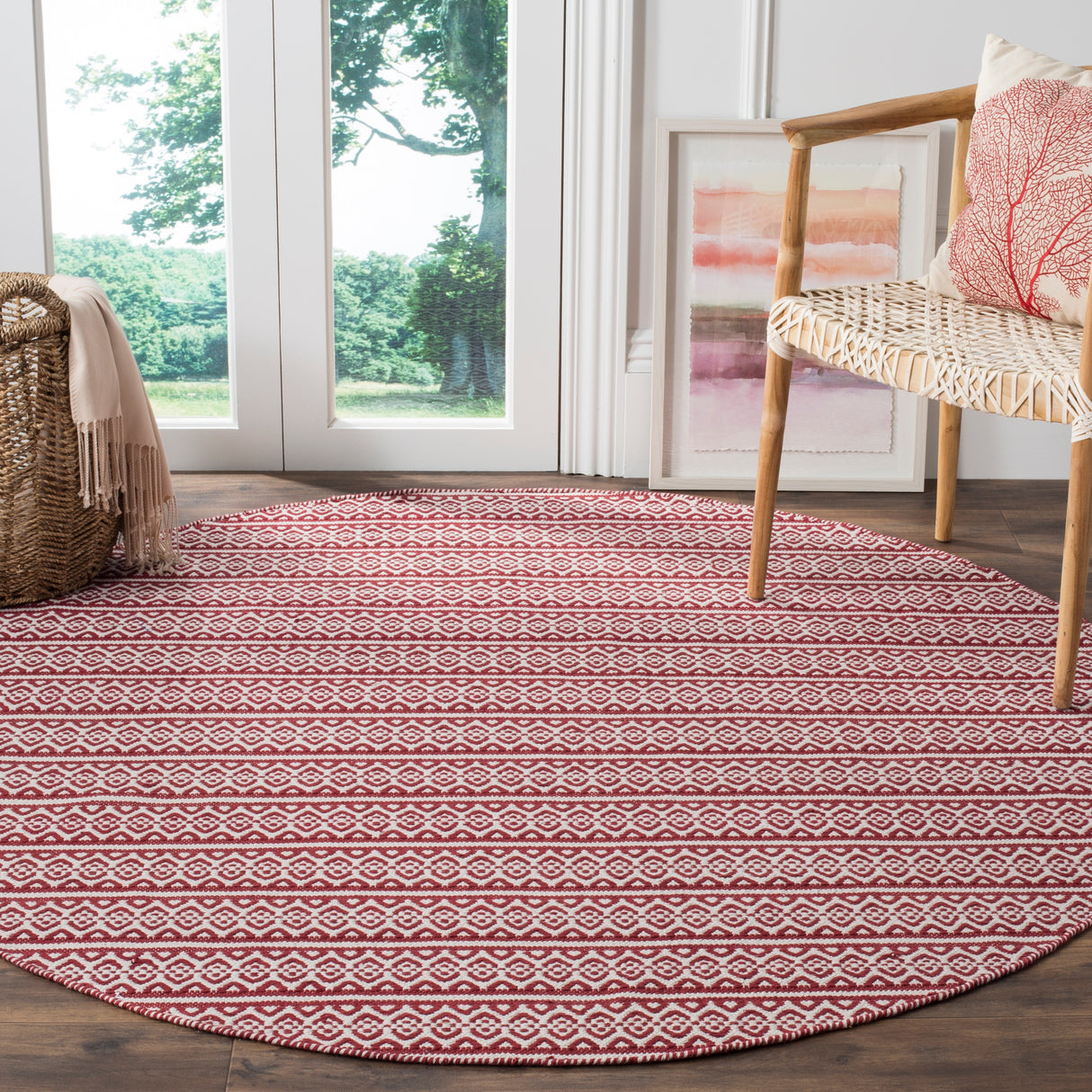 SAFAVIEH Handmade Flatweave Montauk Clayton Casual Cotton Rug