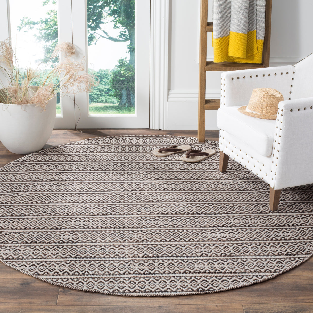 SAFAVIEH Handmade Flatweave Montauk Clayton Casual Cotton Rug