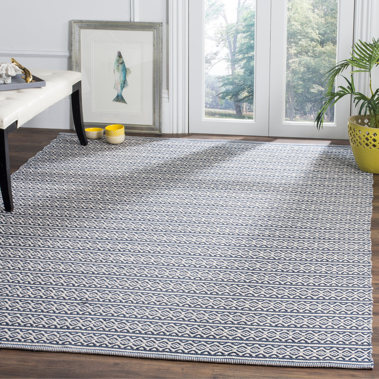 SAFAVIEH Handmade Flatweave Montauk Clayton Casual Cotton Rug