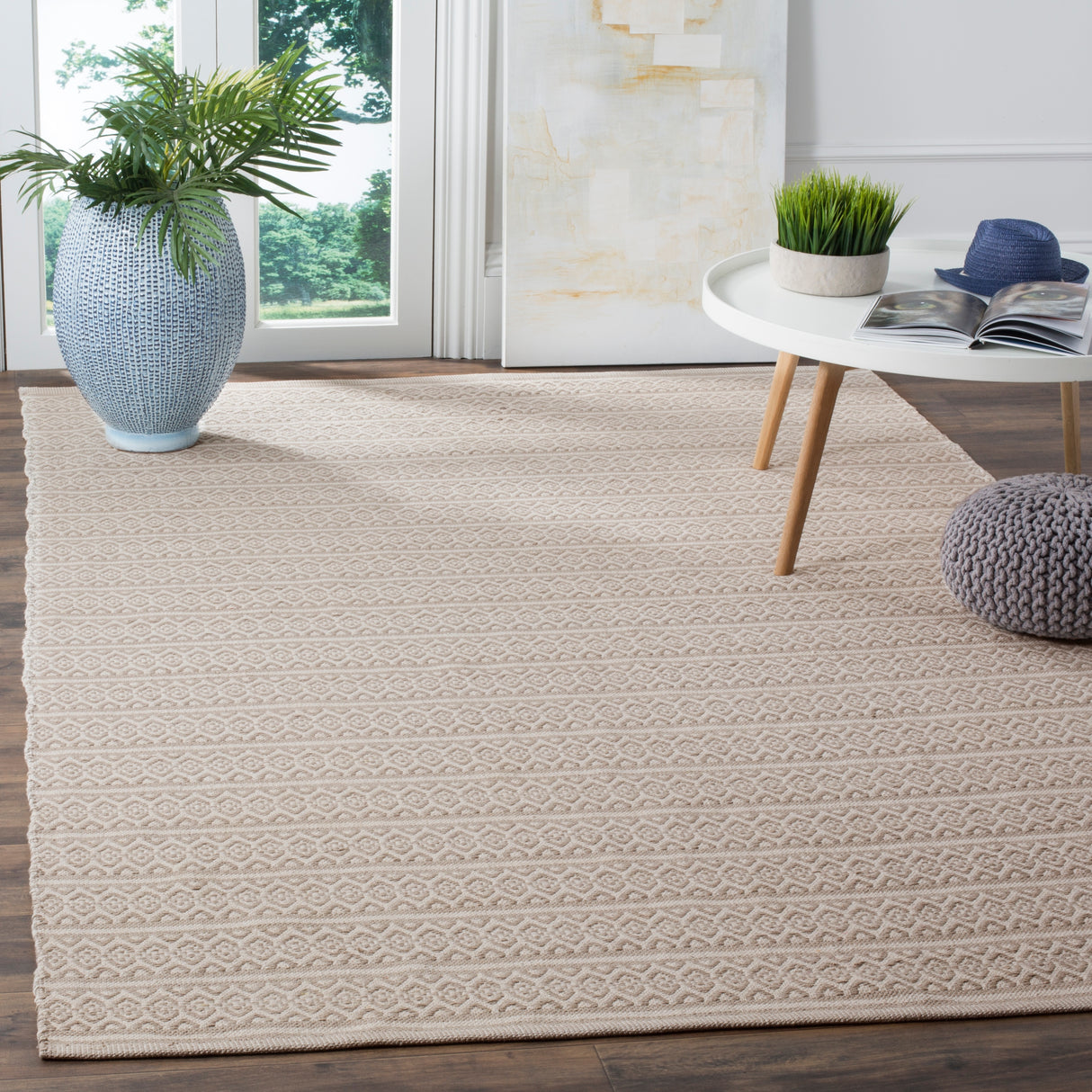 SAFAVIEH Handmade Flatweave Montauk Clayton Casual Cotton Rug