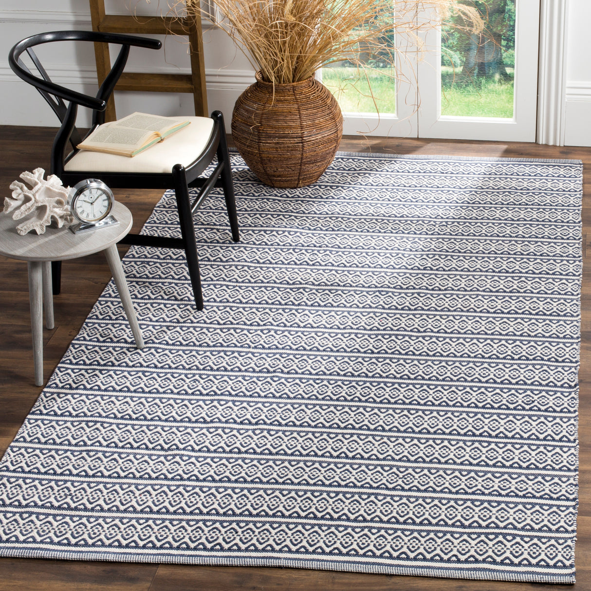 SAFAVIEH Handmade Flatweave Montauk Clayton Casual Cotton Rug