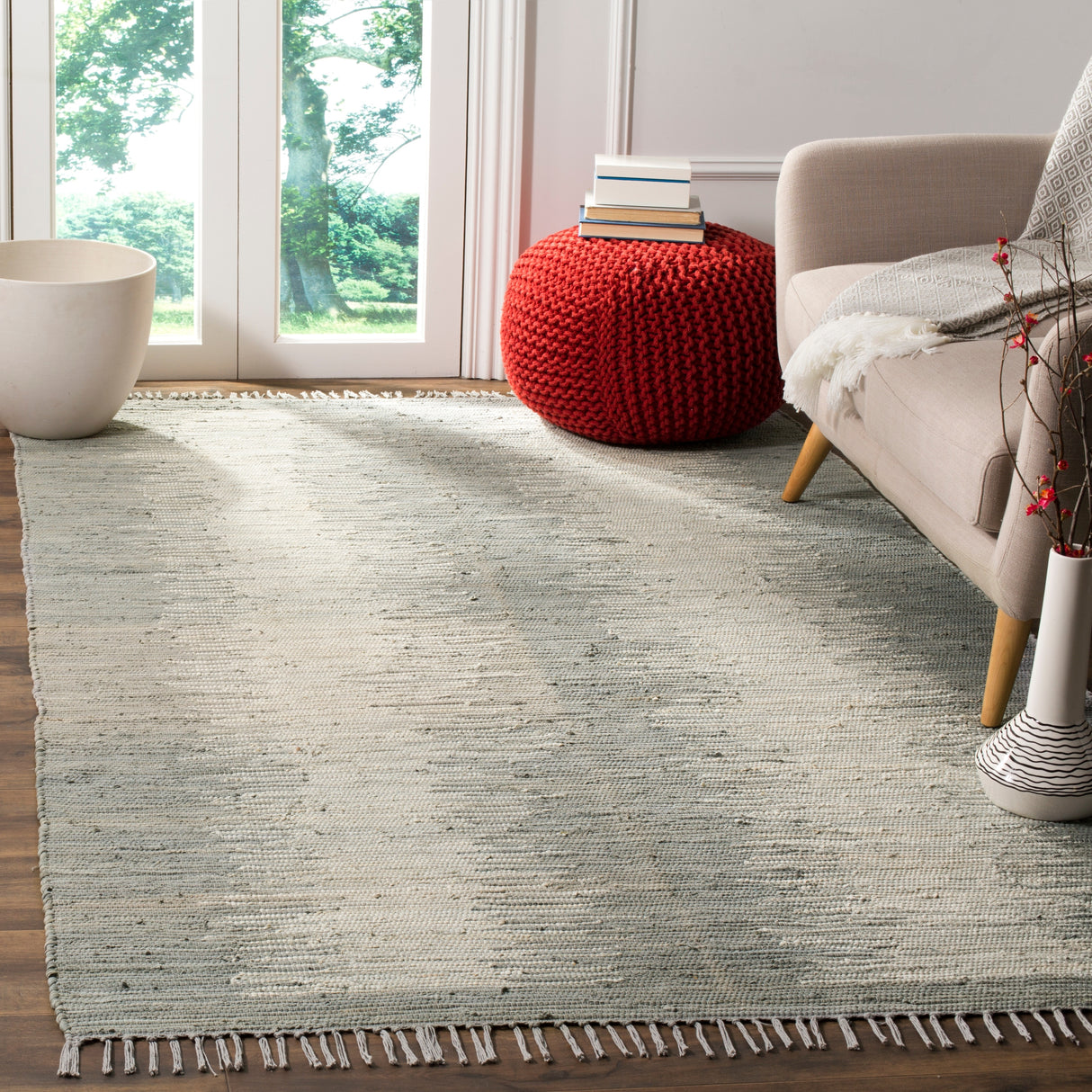 SAFAVIEH Handmade Flatweave Montauk Darcy Casual Cotton Rug