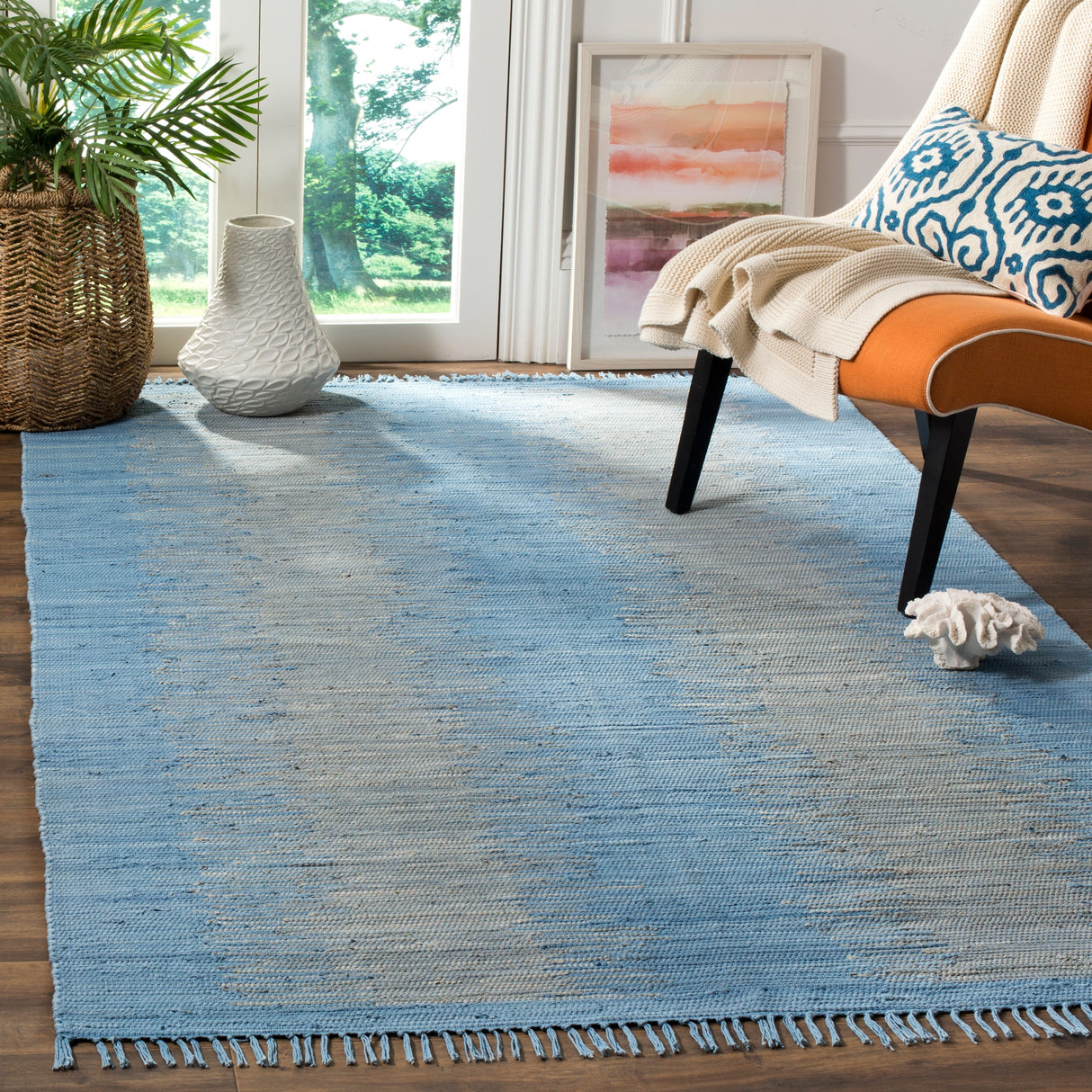 SAFAVIEH Handmade Flatweave Montauk Darcy Casual Cotton Rug