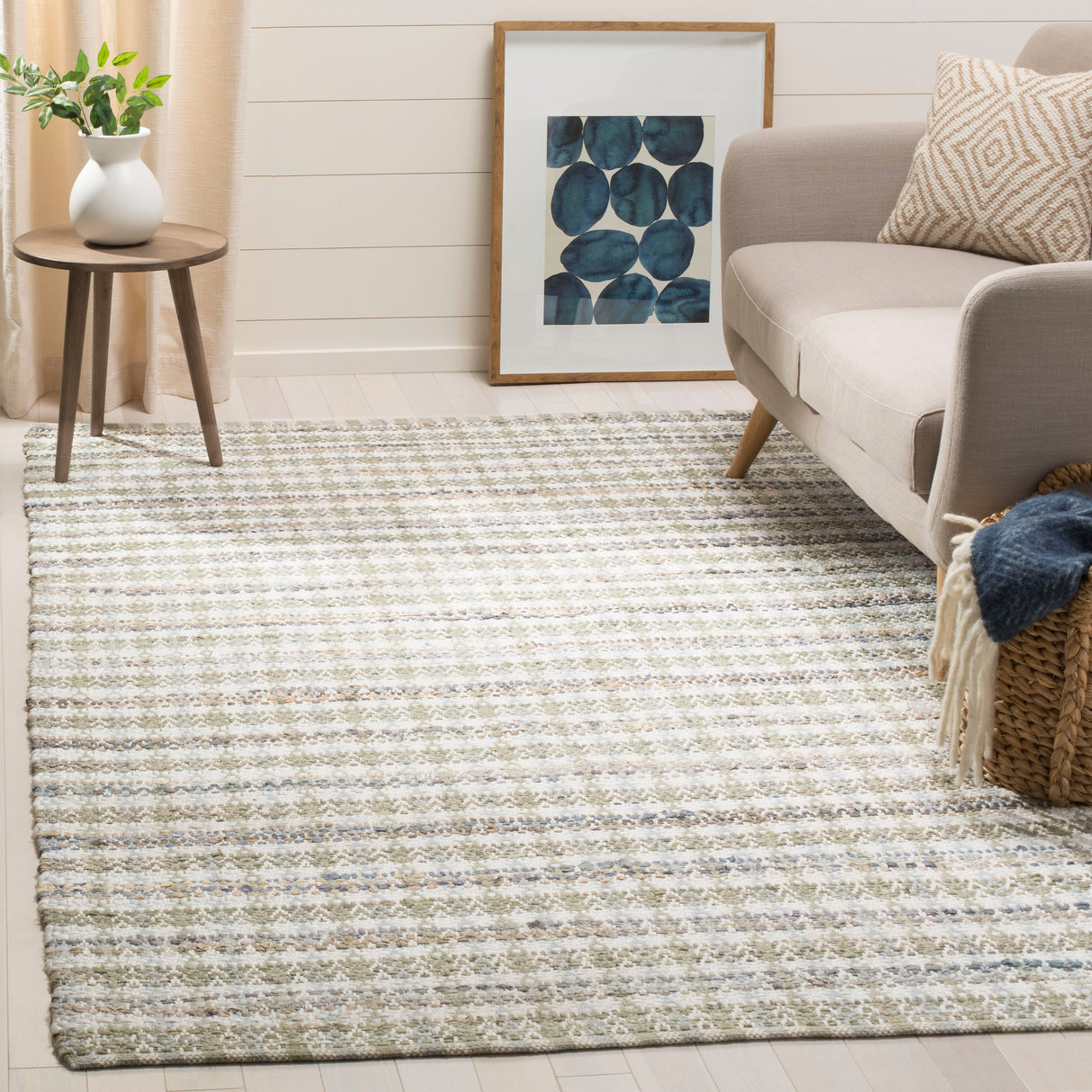 SAFAVIEH Handmade Flatweave Montauk Hermanda Casual Cotton Rug