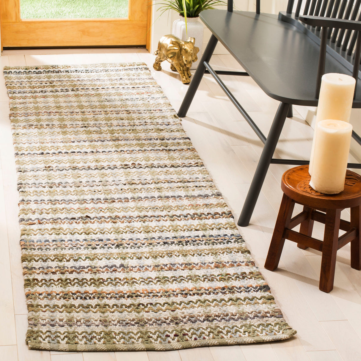 SAFAVIEH Handmade Flatweave Montauk Hermanda Casual Cotton Rug