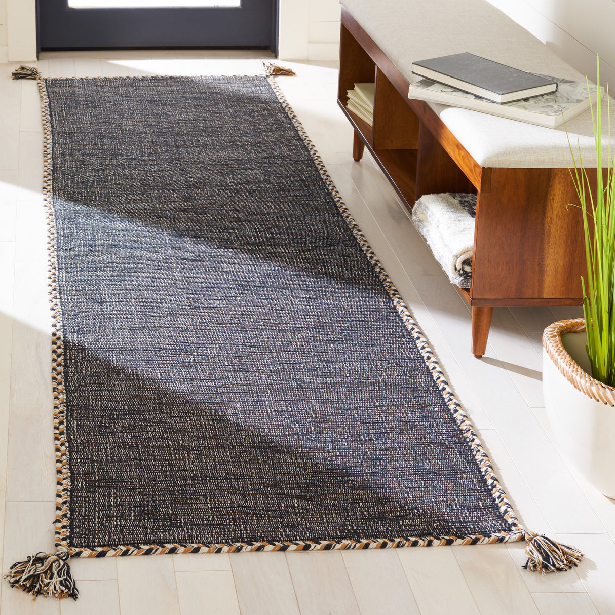 SAFAVIEH Handmade Flatweave Montauk Jahi Plaid Casual Cotton Rug