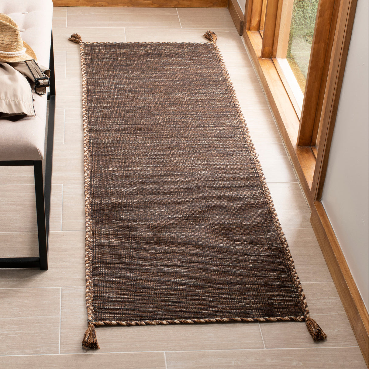 SAFAVIEH Handmade Flatweave Montauk Jahi Plaid Casual Cotton Rug