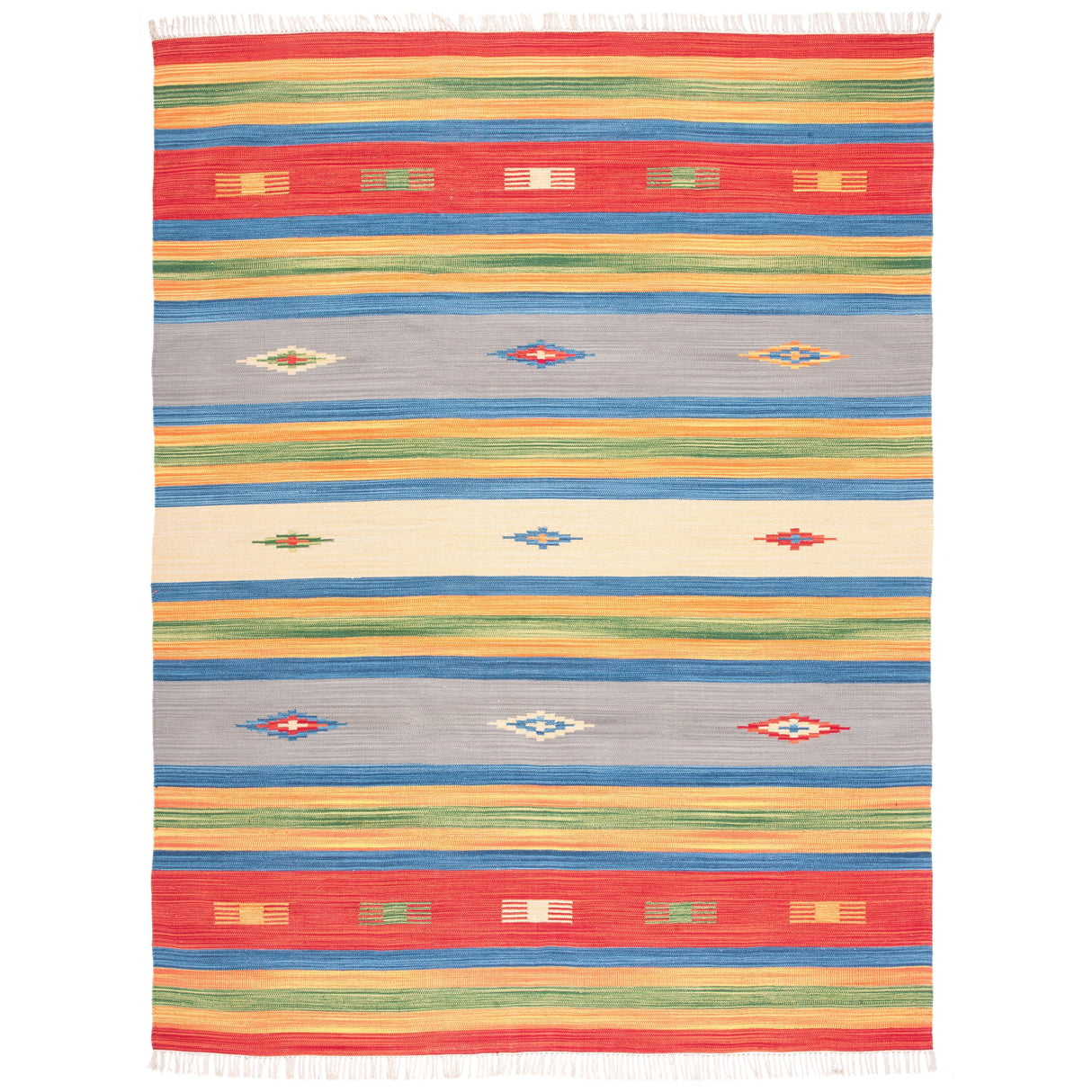 SAFAVIEH Handmade Flatweave Montauk Miruna Boho Tribal Cotton Rug