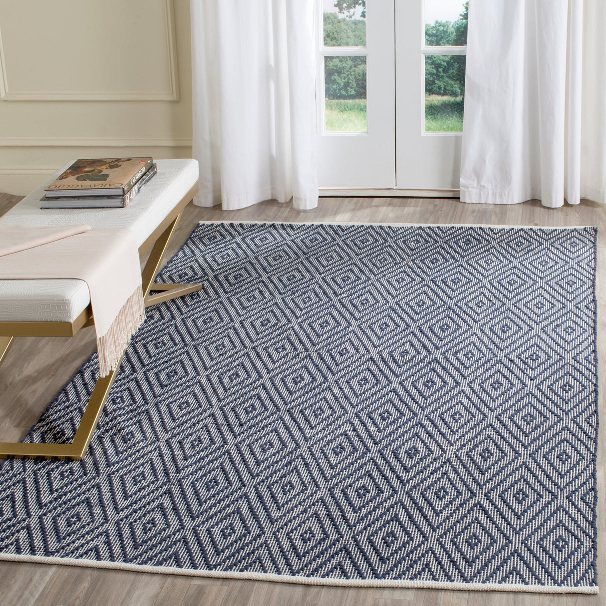 SAFAVIEH Handmade Flatweave Montauk Oushak Cotton Rug