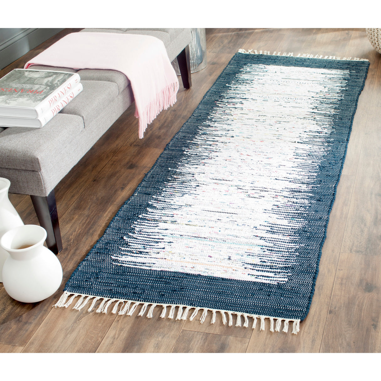 SAFAVIEH Handmade Flatweave Montauk Sidney Cotton Rug