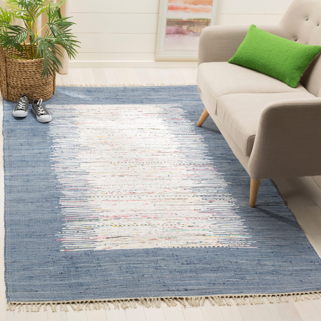 SAFAVIEH Handmade Flatweave Montauk Sidney Cotton Rug