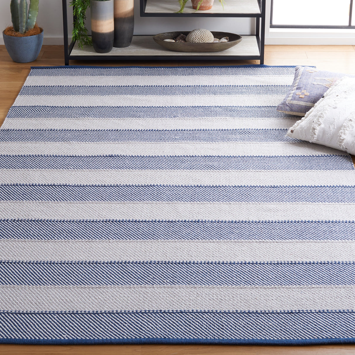 SAFAVIEH Handmade Flatweave Striped Kilim Sommer Cotton Rug