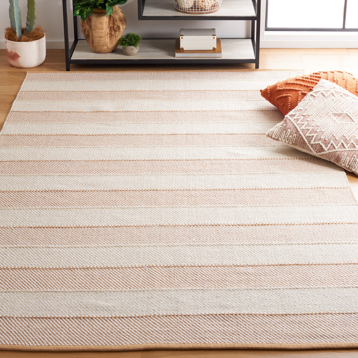 SAFAVIEH Handmade Flatweave Striped Kilim Sommer Cotton Rug