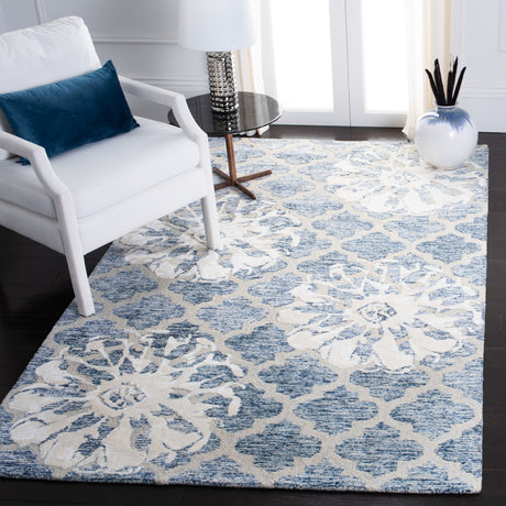 SAFAVIEH Handmade Glamour Florelle Floral Trellis Wool/ Viscose Rug