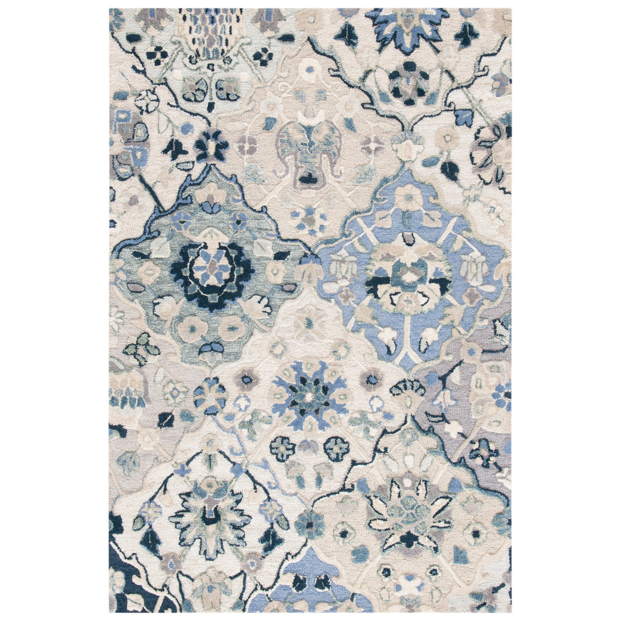 SAFAVIEH Handmade Glamour Printed Floral Wool Rug