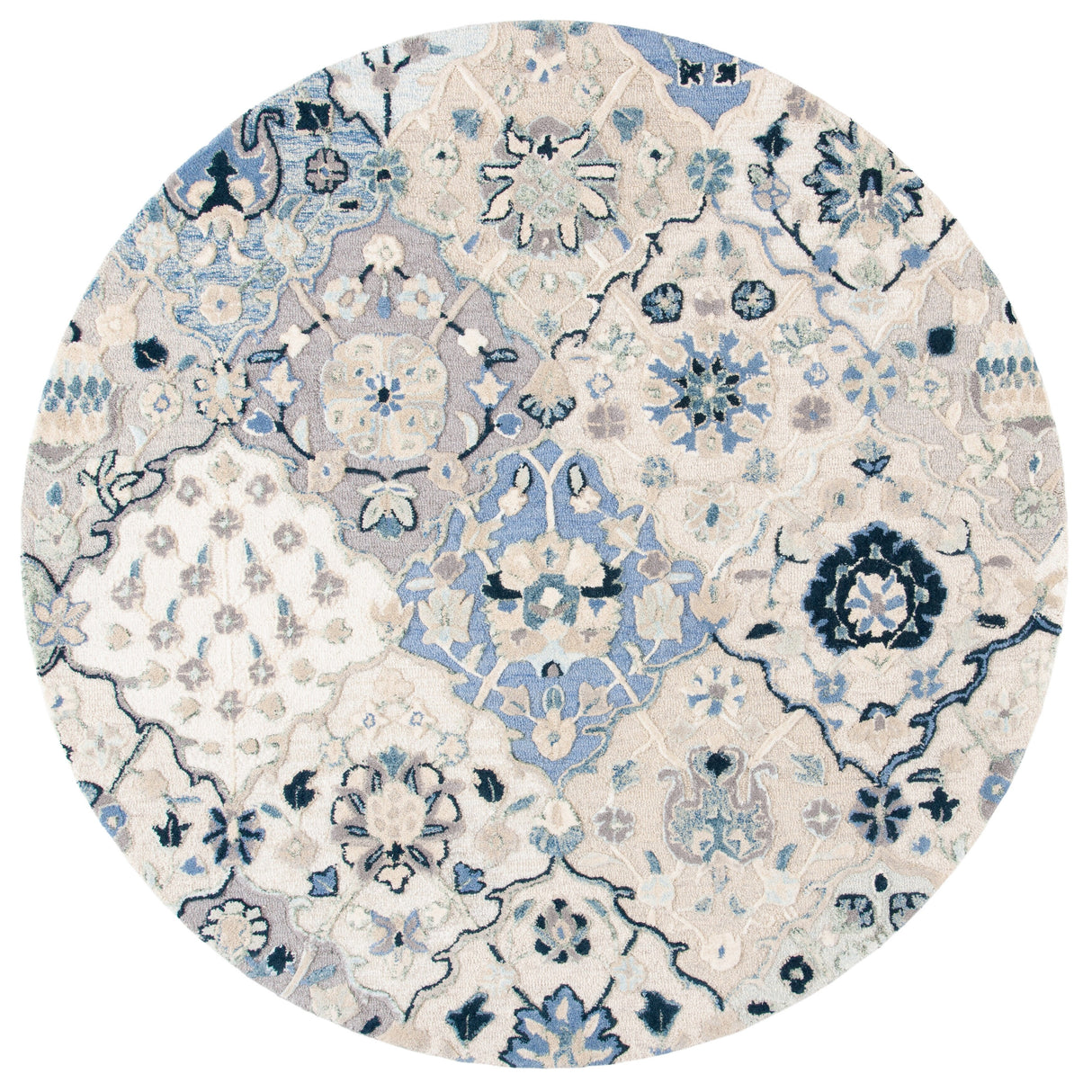 SAFAVIEH Handmade Glamour Printed Floral Wool Rug