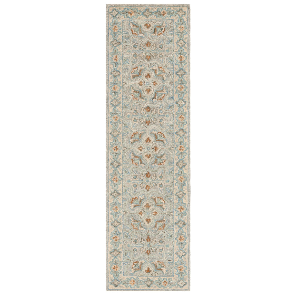 SAFAVIEH Handmade Heritage Damask Traditional Wool Rug