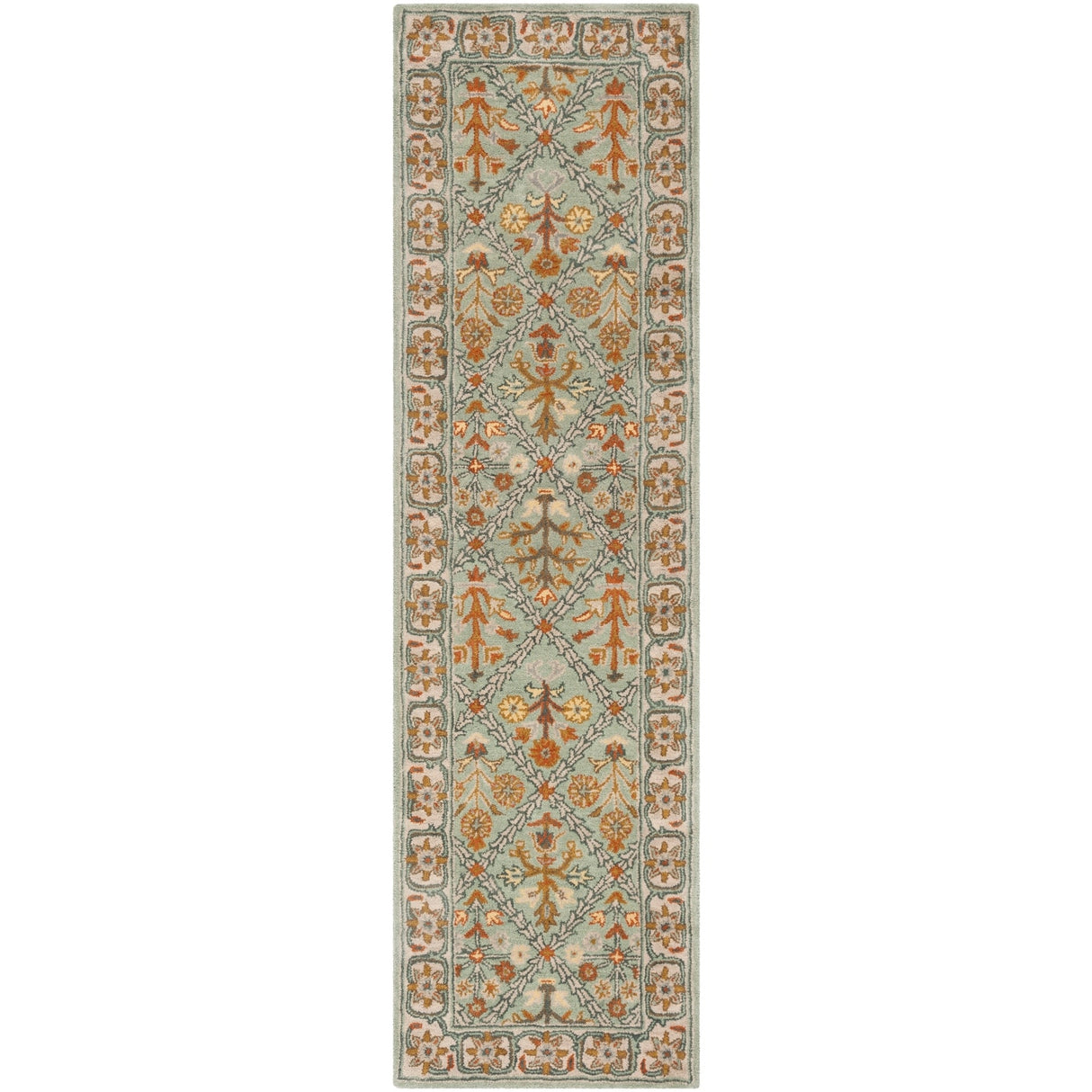 SAFAVIEH Handmade Heritage Overlapping Diamond Traditional Oriental Wool Rug