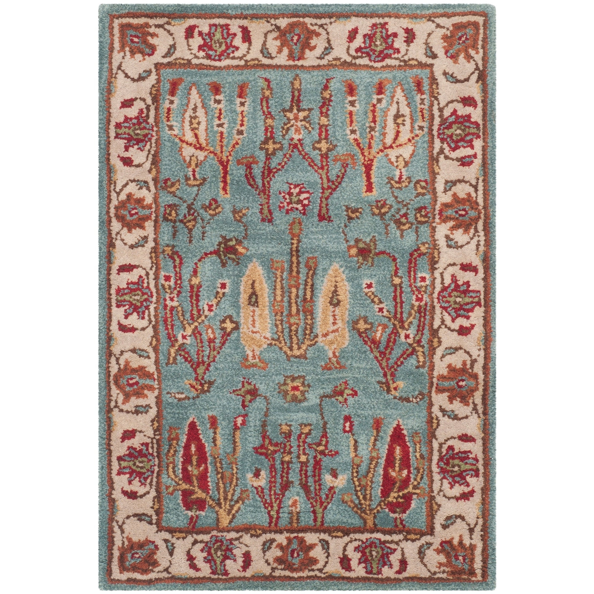 SAFAVIEH Handmade Heritage Sweet Heart Traditional Oriental Wool Rug