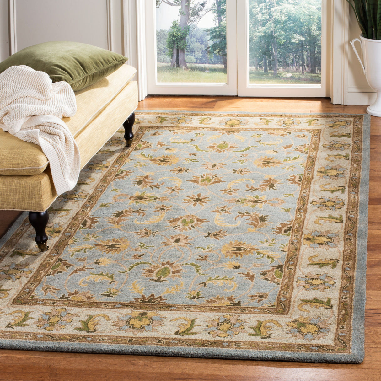 SAFAVIEH Handmade Heritage Turtoise Traditional Oriental Wool Rug