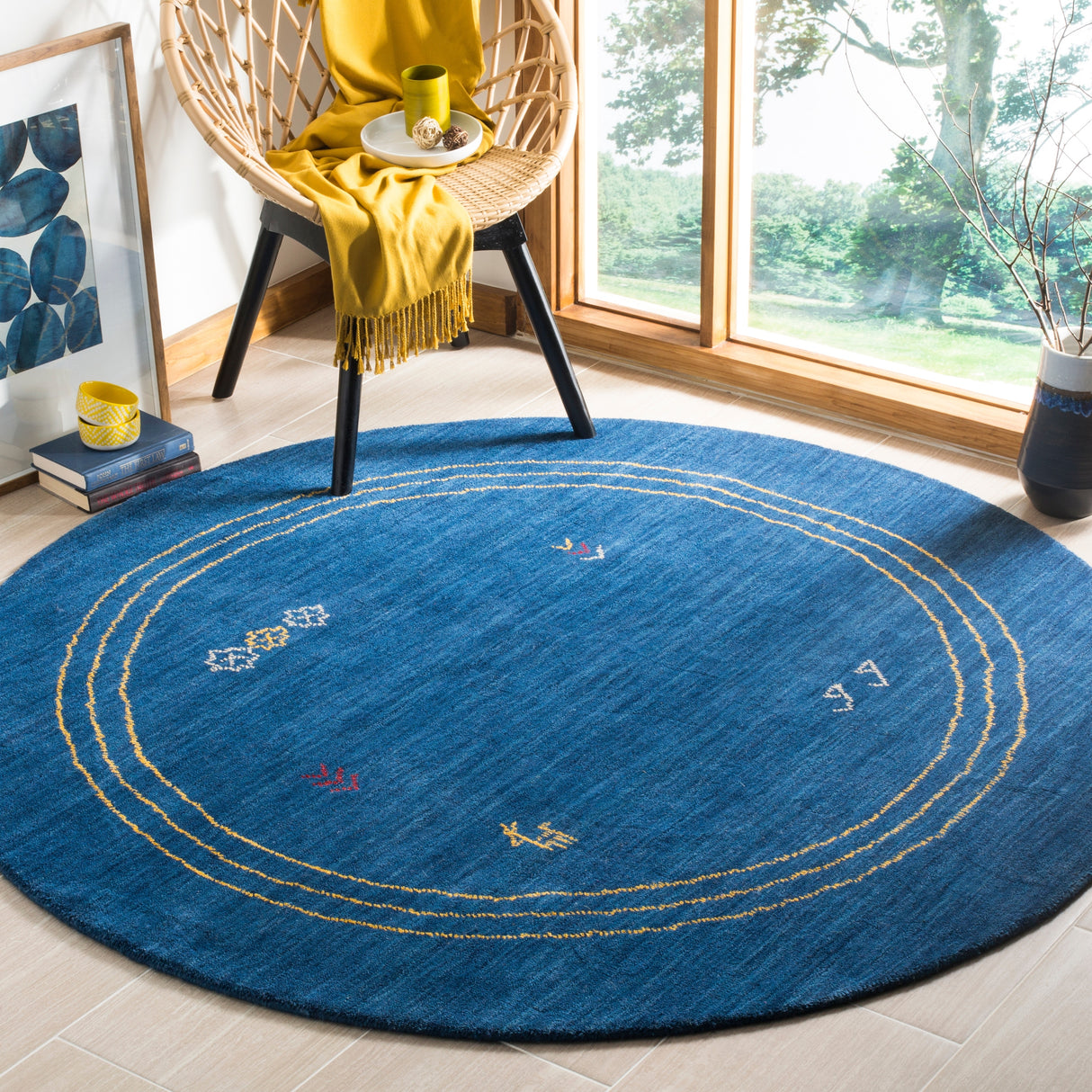 SAFAVIEH Handmade Himalaya Dreamy Floral Modern Hand-spun Wool Rug