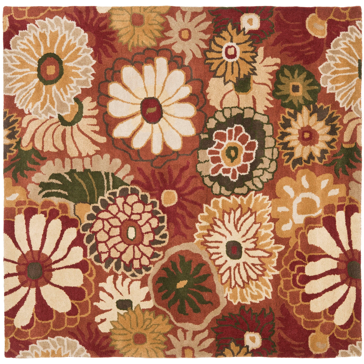 SAFAVIEH Handmade Jardin Anke Country Floral Wool Rug