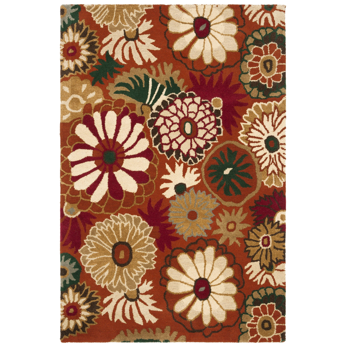 SAFAVIEH Handmade Jardin Anke Country Floral Wool Rug