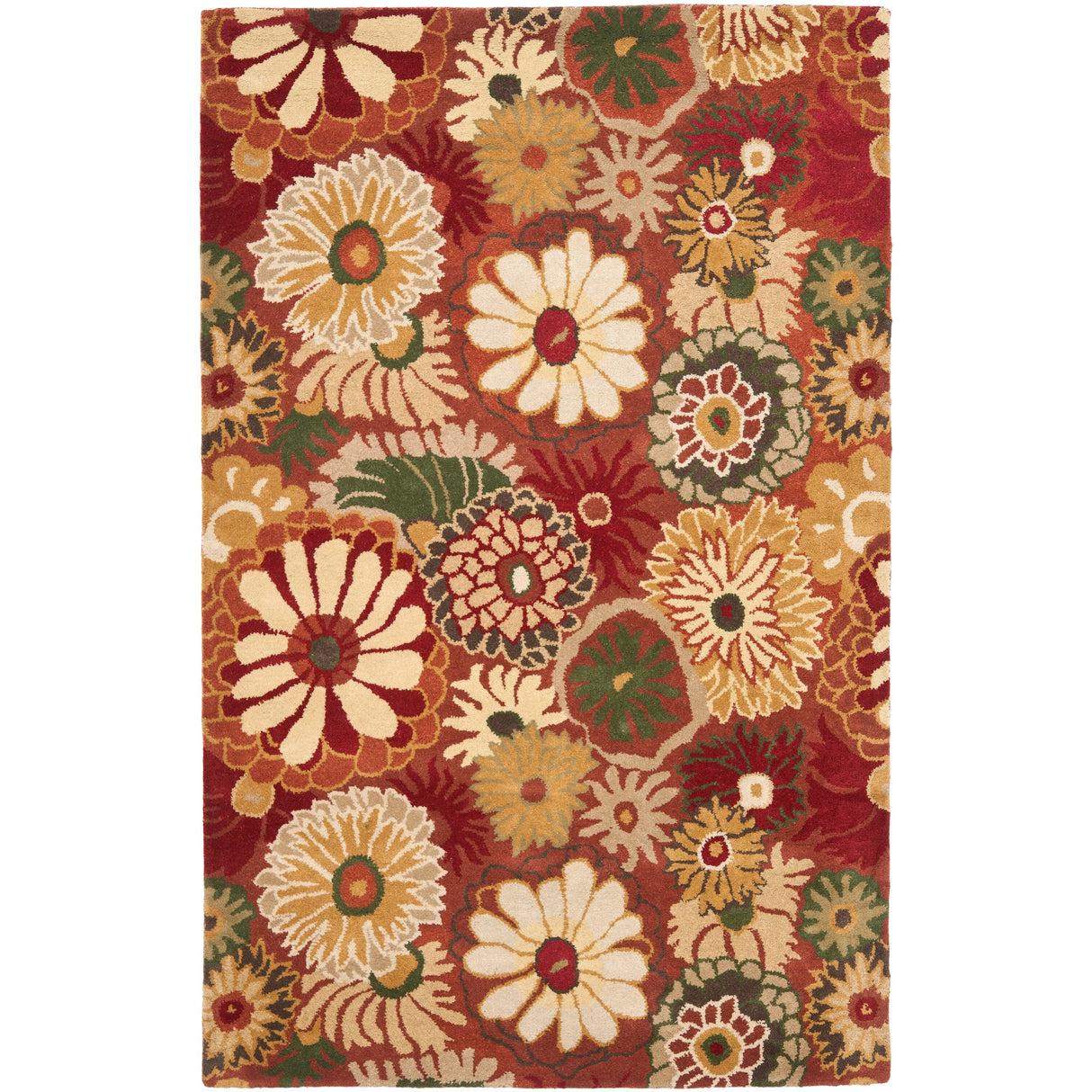 SAFAVIEH Handmade Jardin Anke Country Floral Wool Rug