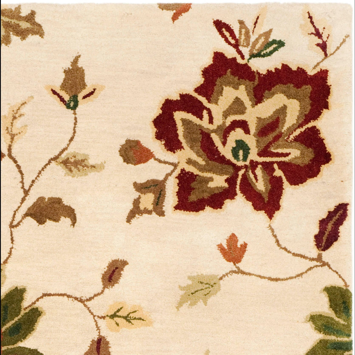 SAFAVIEH Handmade Jardin Areli Country Floral Wool Rug