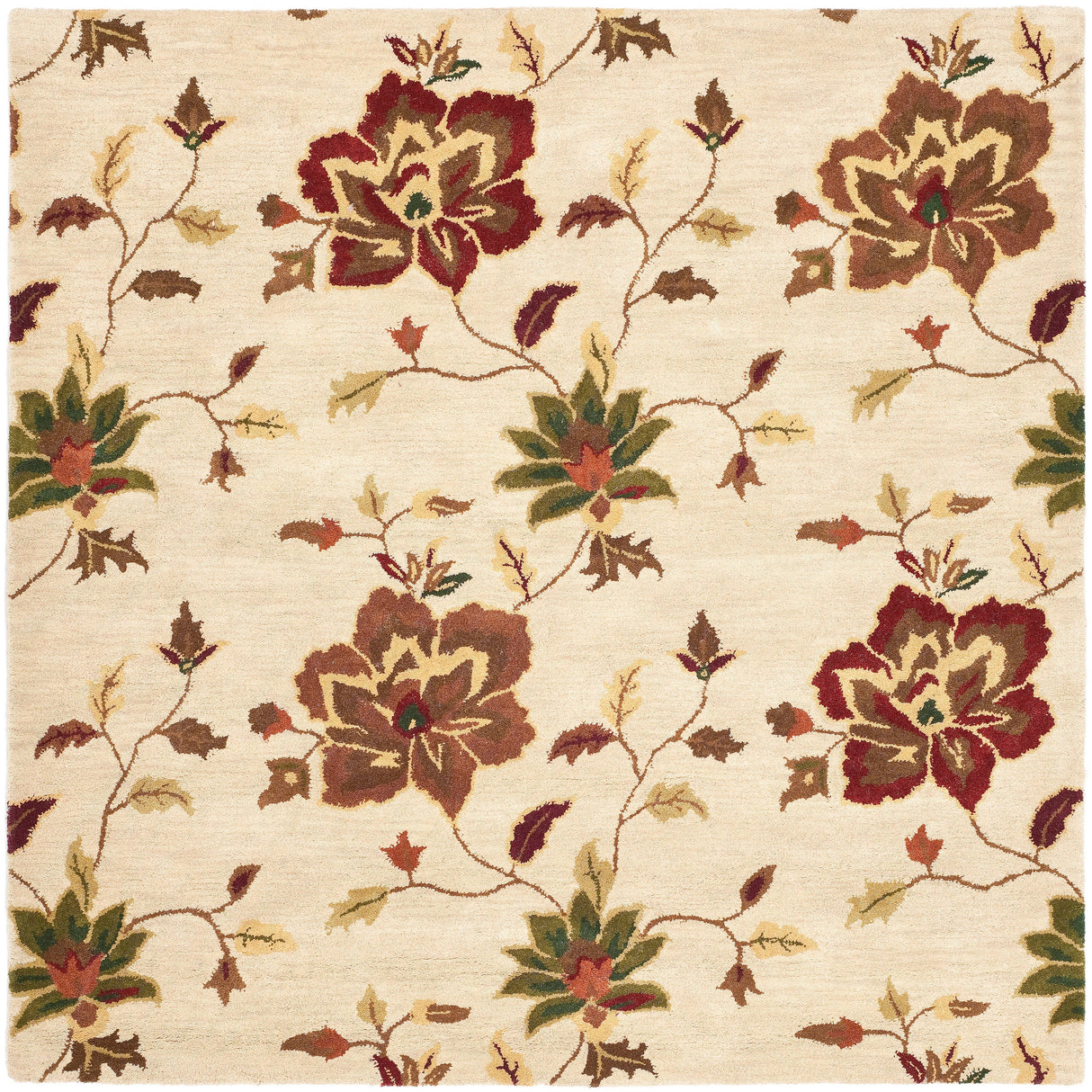 SAFAVIEH Handmade Jardin Areli Country Floral Wool Rug