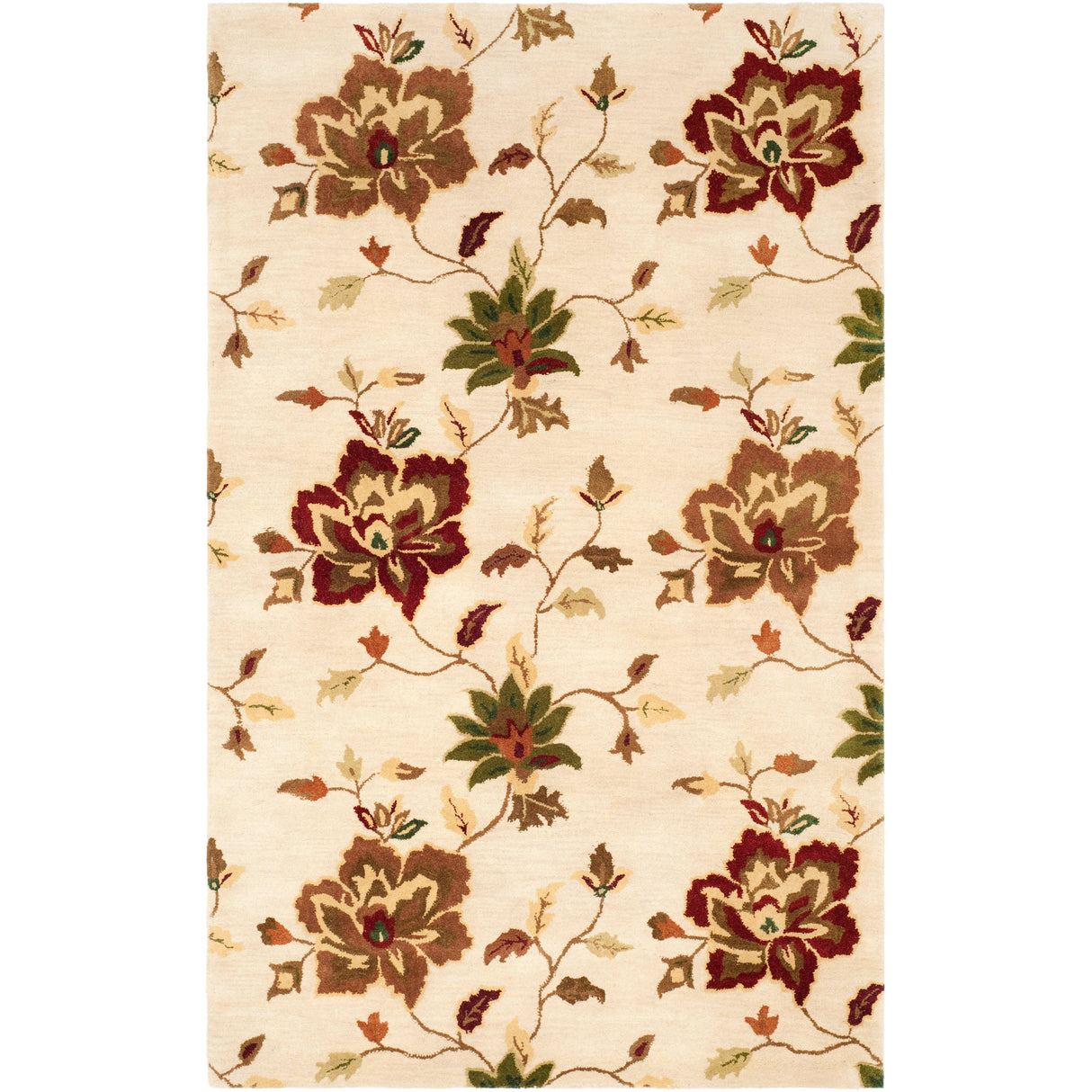 SAFAVIEH Handmade Jardin Areli Country Floral Wool Rug