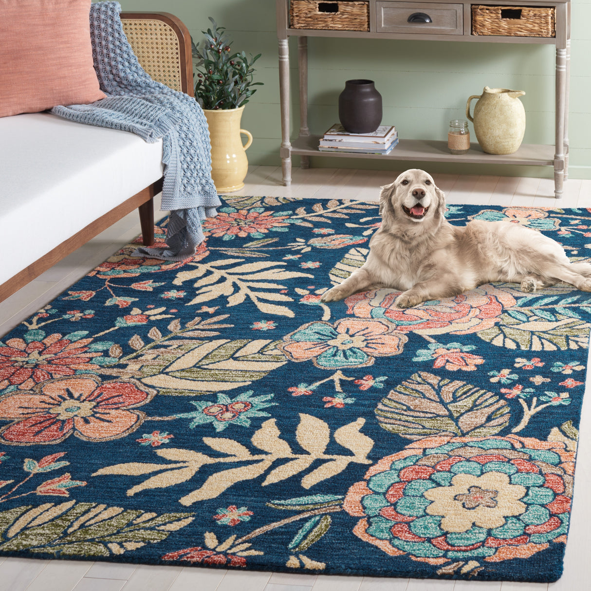 SAFAVIEH Handmade Jardin Consolata Country Wool Rug