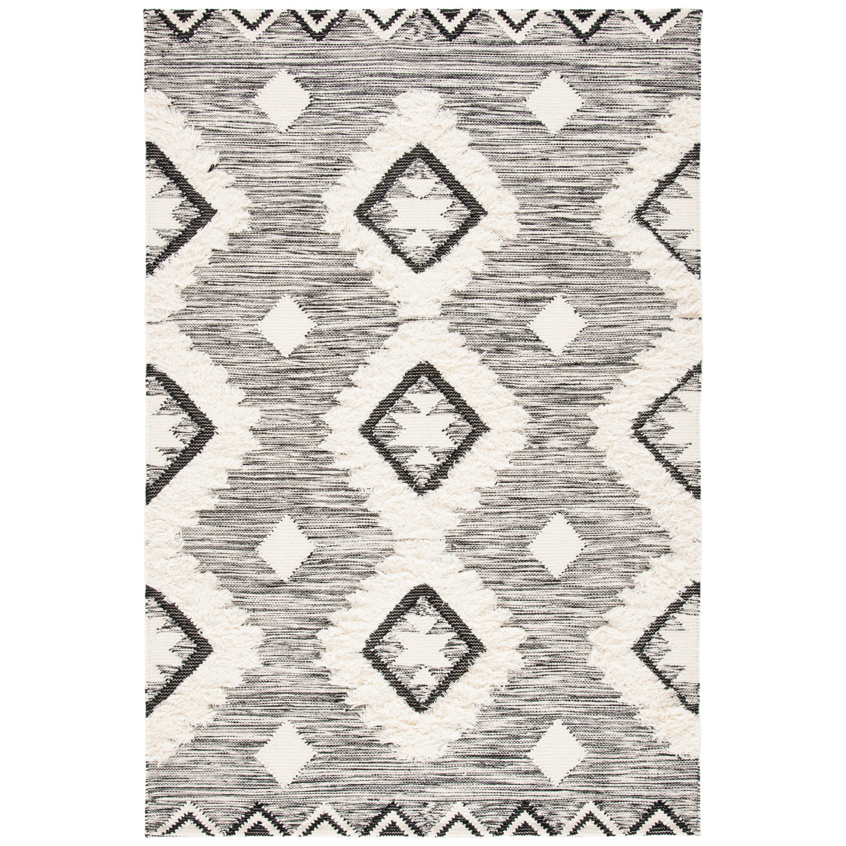 SAFAVIEH Handmade Kenya Sascho Moroccan Diamond Wool Rug