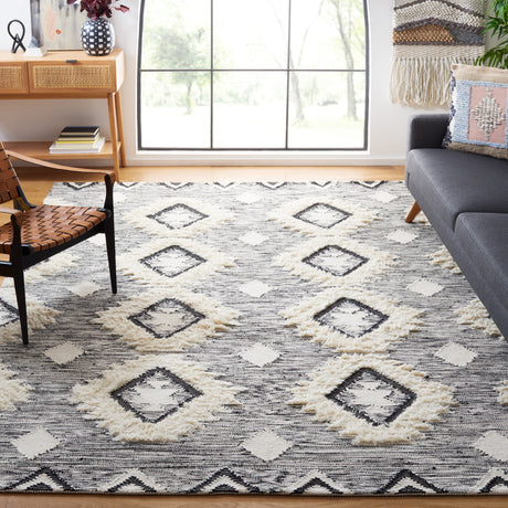 SAFAVIEH Handmade Kenya Sascho Moroccan Diamond Wool Rug