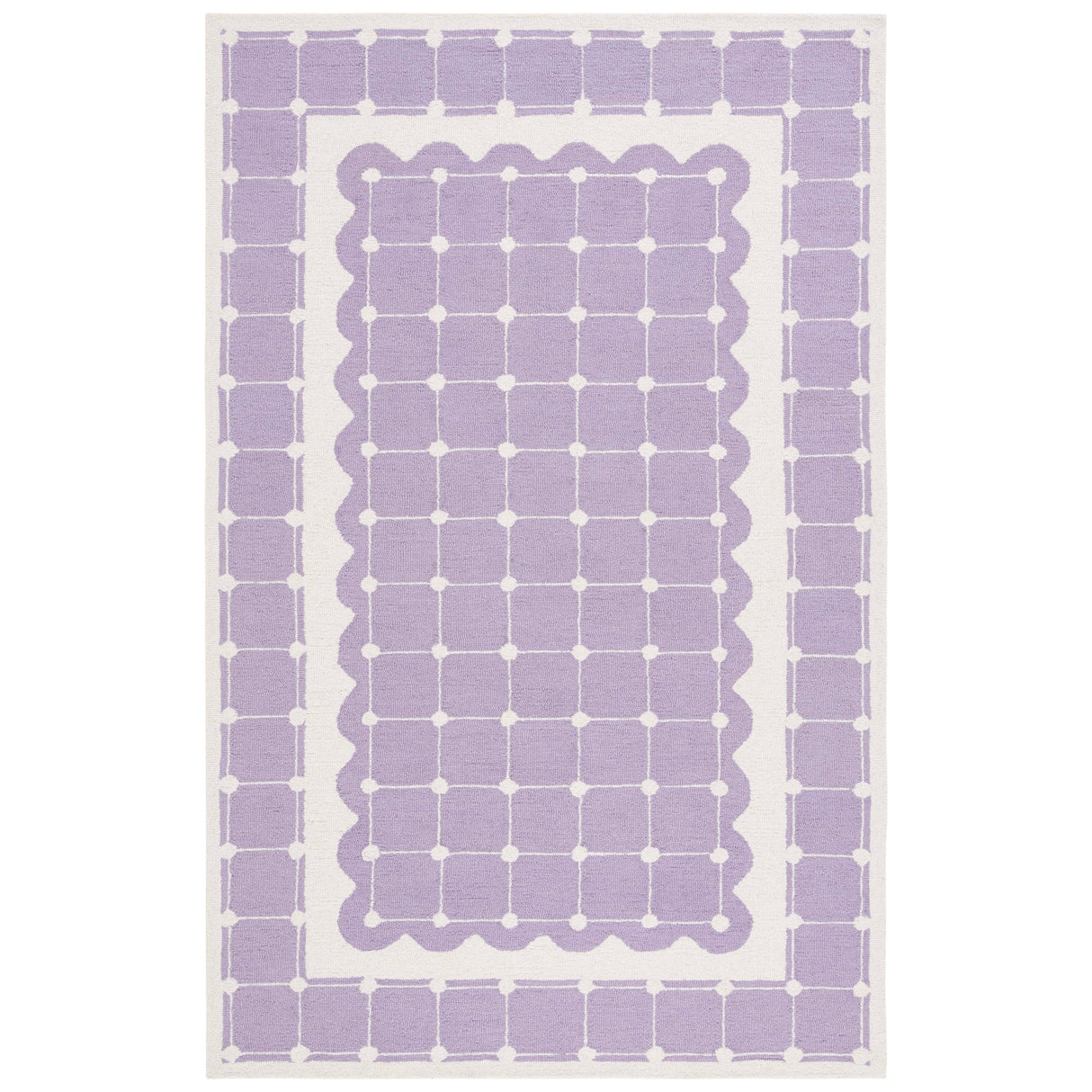 SAFAVIEH Handmade Kids Kayley Geometric Wool Rug