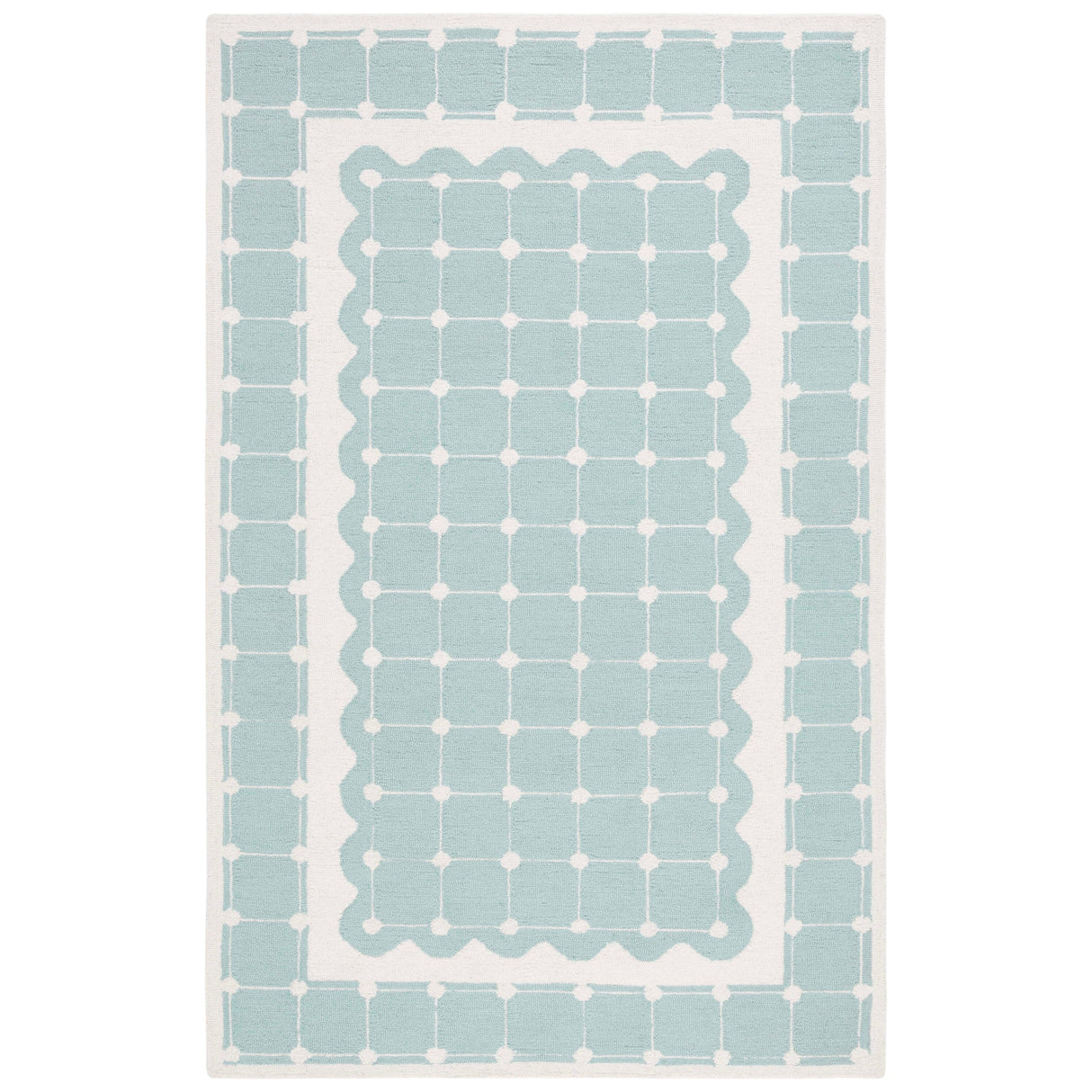 SAFAVIEH Handmade Kids Kayley Geometric Wool Rug