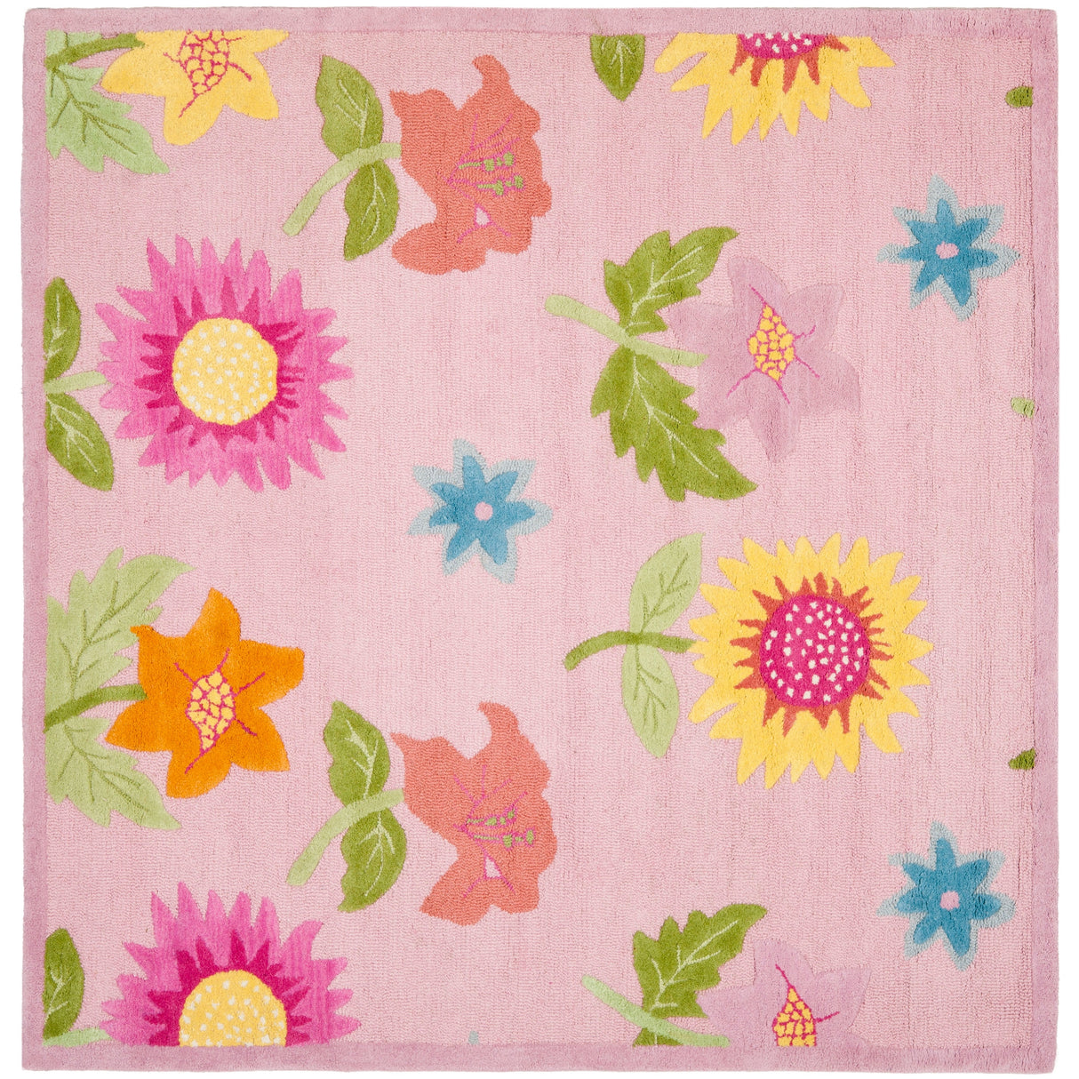 SAFAVIEH Handmade Kids Mikala Floral Wool Rug