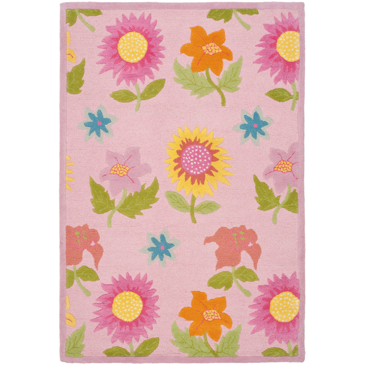 SAFAVIEH Handmade Kids Mikala Floral Wool Rug