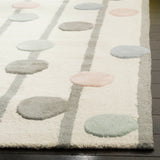 SAFAVIEH Handmade Kids Yasmeen Dotted Stripe Wool Rug