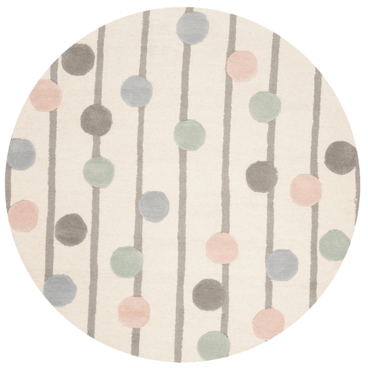 SAFAVIEH Handmade Kids Yasmeen Dotted Stripe Wool Rug