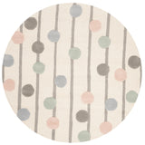 SAFAVIEH Handmade Kids Yasmeen Dotted Stripe Wool Rug