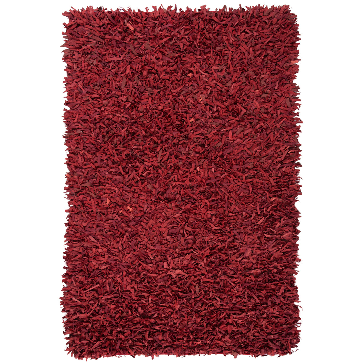 SAFAVIEH Handmade Leather Shag Blayne Modern Leather Rug