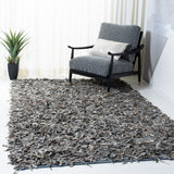 SAFAVIEH Handmade Leather Shag Blayne Modern Leather Rug