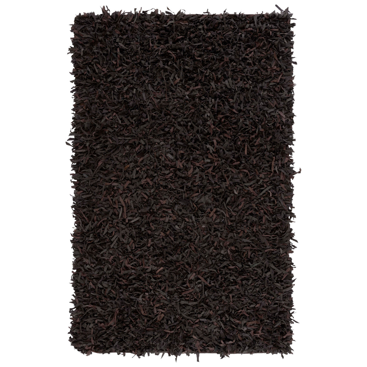 SAFAVIEH Handmade Leather Shag Blayne Modern Leather Rug