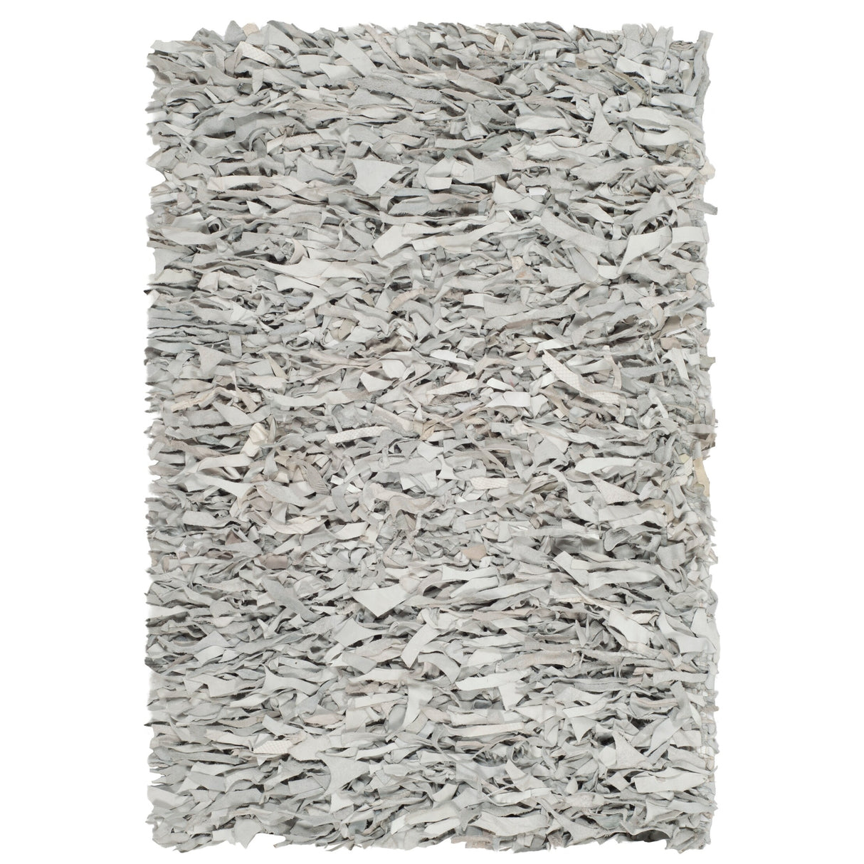 SAFAVIEH Handmade Leather Shag Blayne Modern Leather Rug