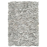 SAFAVIEH Handmade Leather Shag Blayne Modern Leather Rug