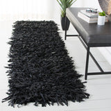 SAFAVIEH Handmade Leather Shag Blayne Modern Leather Rug