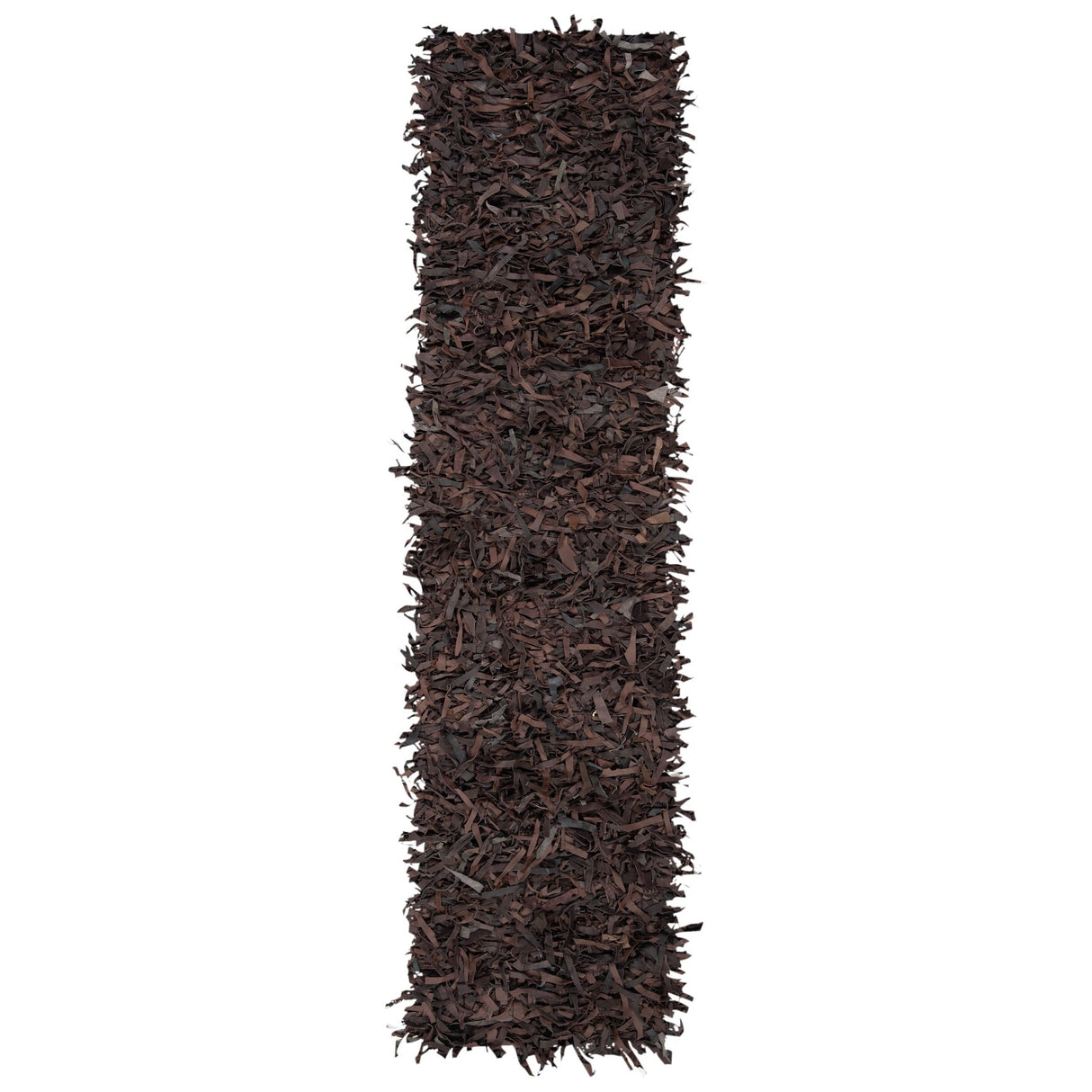 SAFAVIEH Handmade Leather Shag Blayne Modern Leather Rug